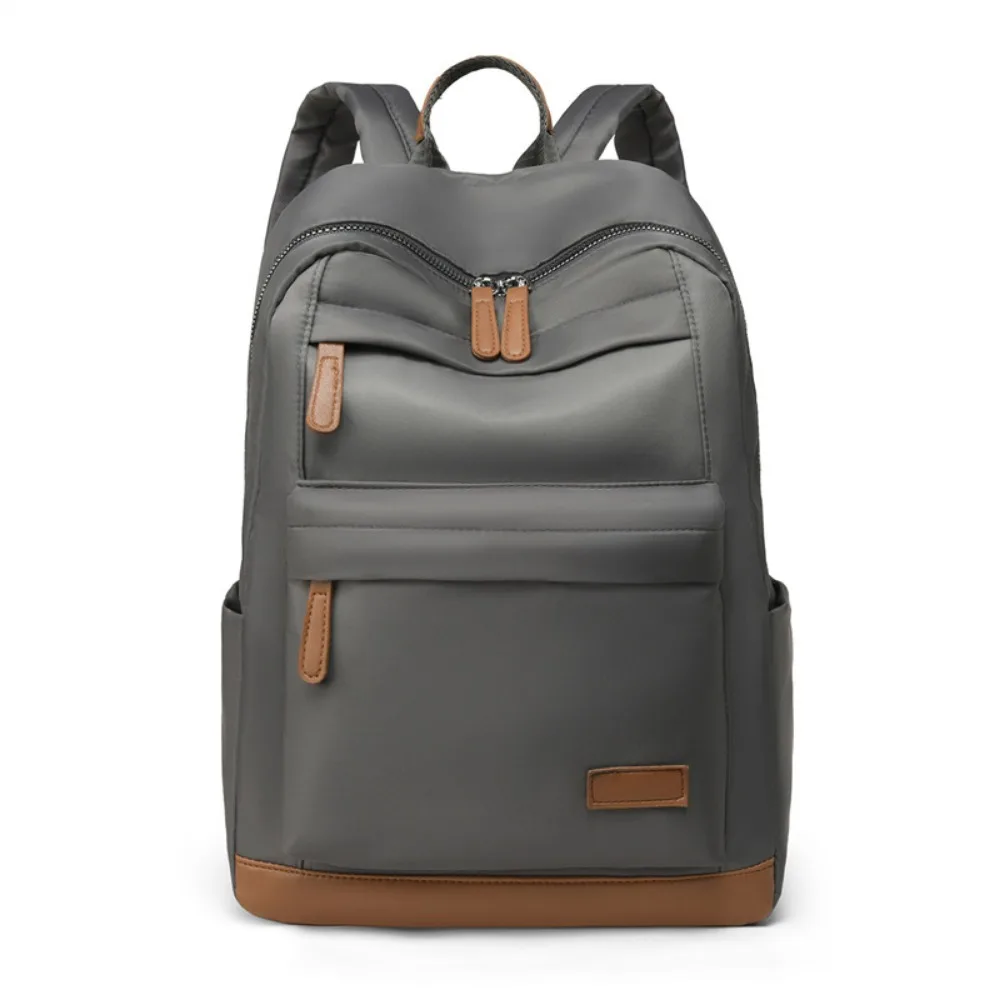 Large Capacity Women's Backpack Nylon Quilted Water-Resistant Travel Shoulder Bag Lightweight Multi-Pocket Student School Bag