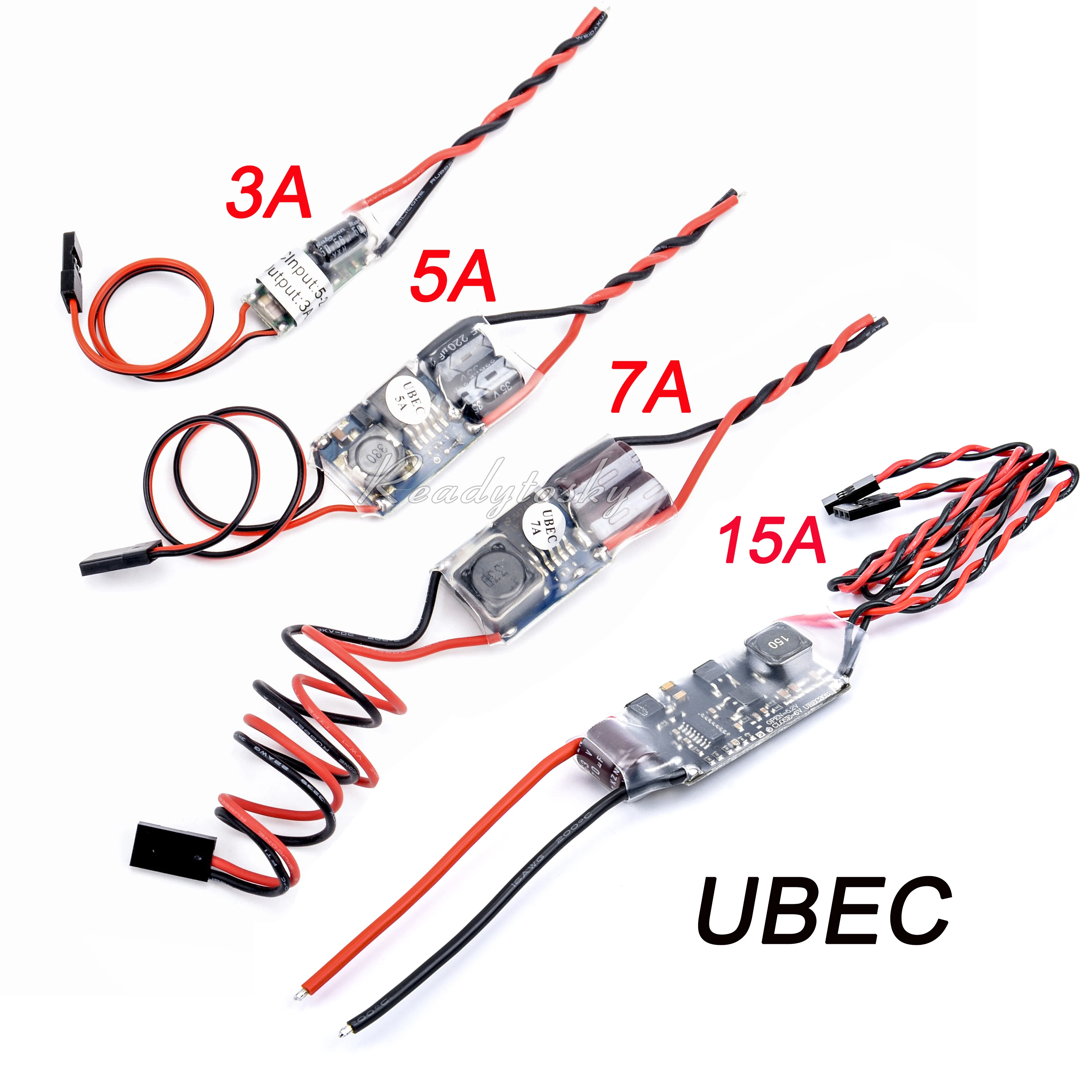 FPV RC UBEC BEC 5V 3A 5A 7A 15A 5V/3A/5A/7A/15A Najniższy szum RF BEC Pełne ekranowanie Przełączanie przeciwzakłóceniowe Regulator