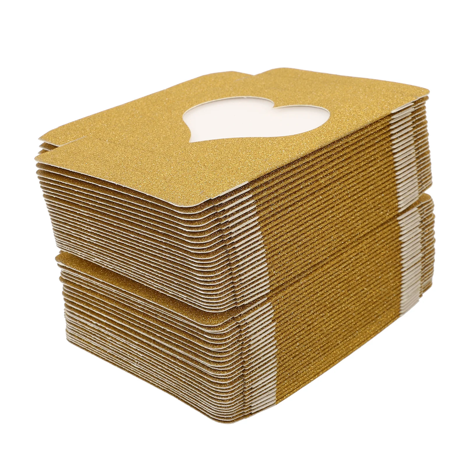 

50Pcs Eyelash Packaging Box Compact Size Good Sealing Unique Distinguishing Design Glitter Eyelash Box Lash Tray