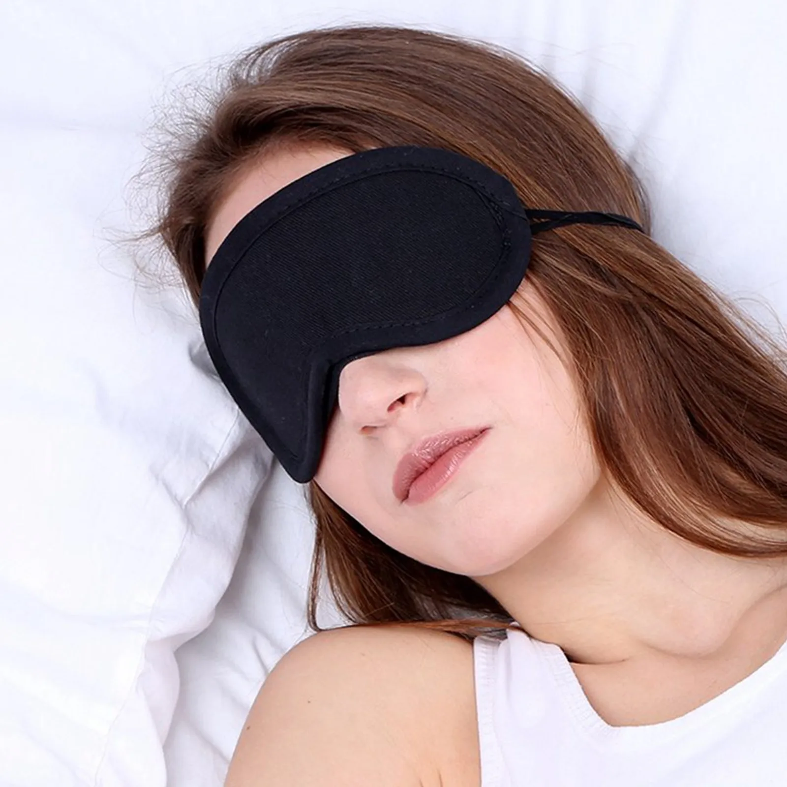

1-10PCS Black Fast Sleeping Eyeshade Cover Portable Eye Mask Soft Eye Masks Shade Patch Women Men Blindfold Travel Sleep Mask