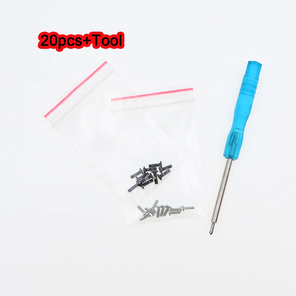 10-30pcs Philips Head Silver Mainboard Screws Black Housing Shell Screws Repair Kit For PSV1000 PSV2000 PS Vita1000/2000 Console
