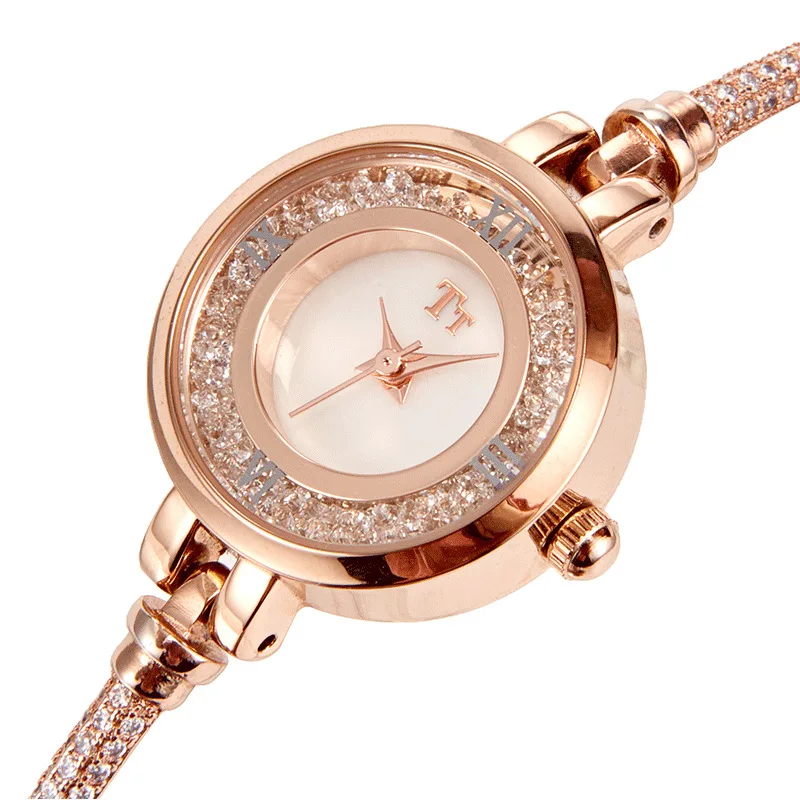 New genuine elegant quartz watch women\'s simple temperament high quality light luxury diamond waterproof women\'s watch