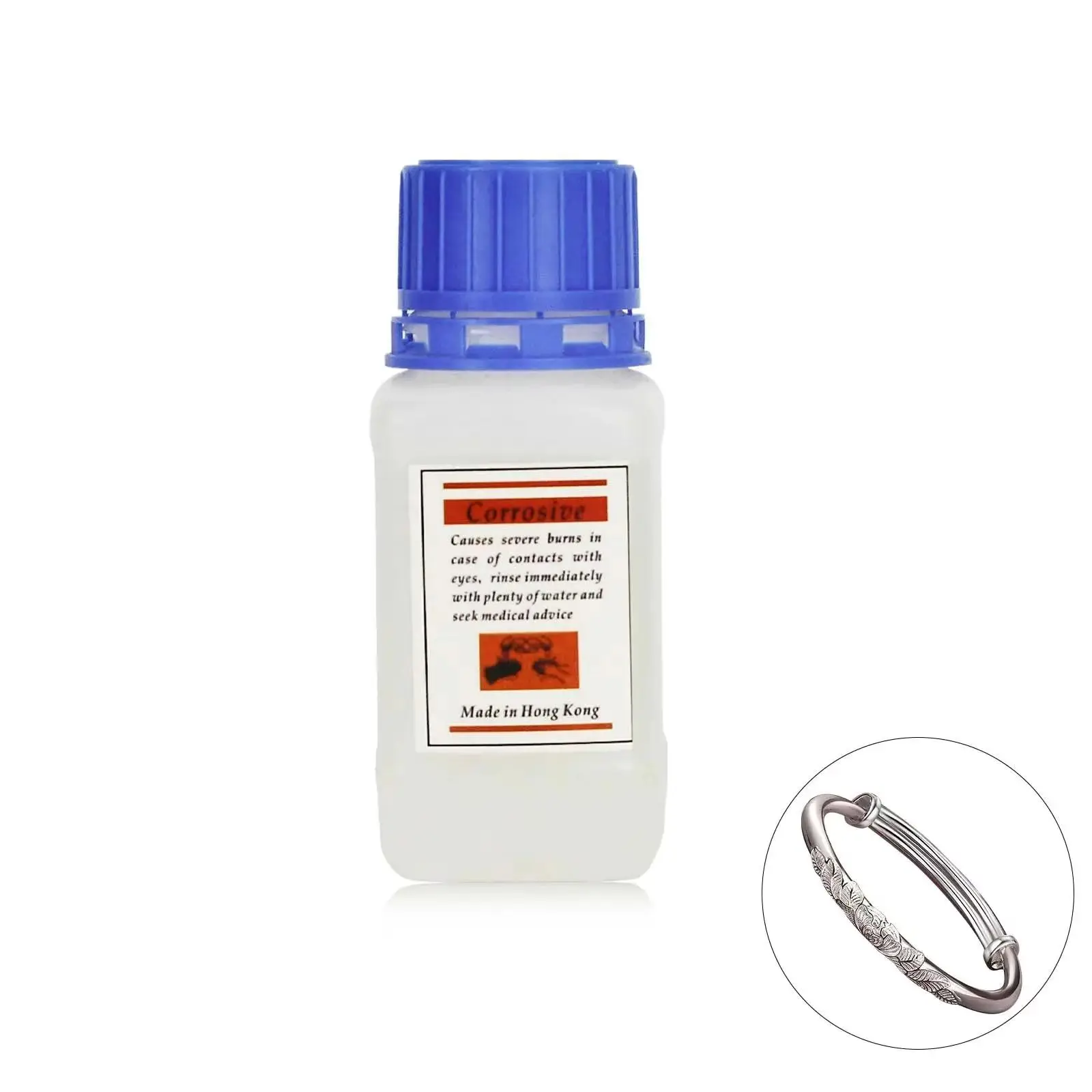 

100ml Silver Plating & Anti-Tarnish Liquid - Jewelry Electroplating Solution for Copper/Brass, DIY Metal Restoration Kit