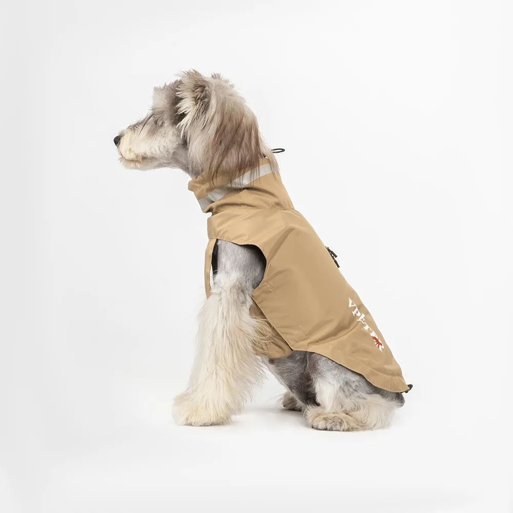 

Adjustable Dog Raincoat Soft with Chest Leash Waterproof Dogs Clothes Reflective Strape Pet Outdoor Coat For Small Medium Dogs