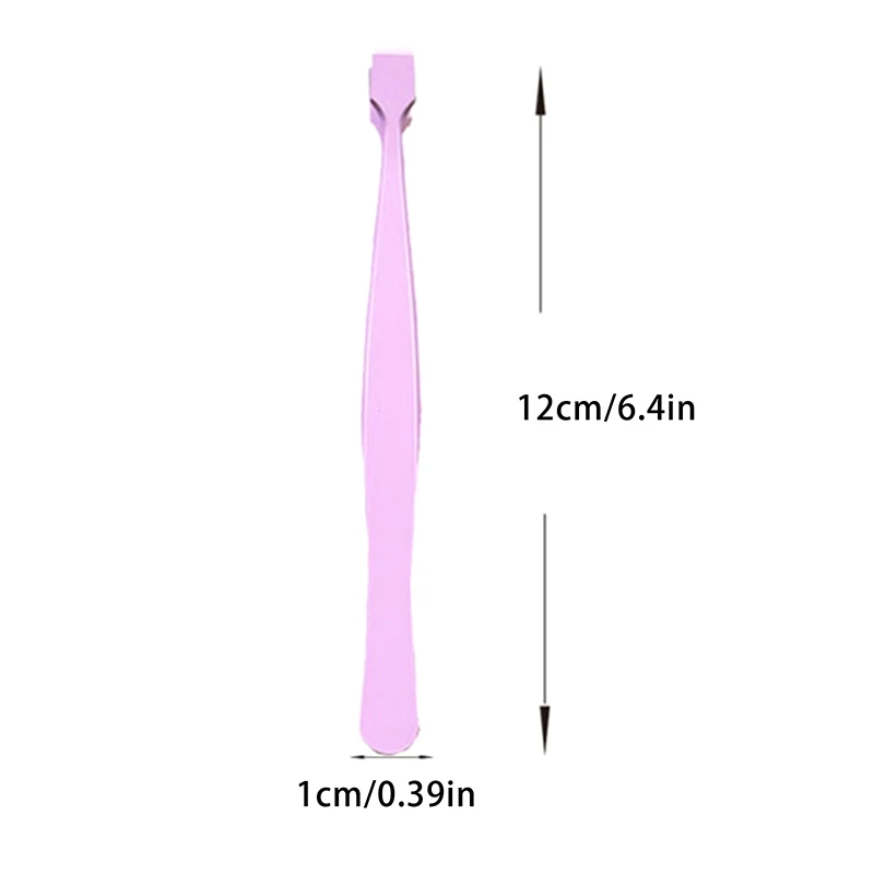 1 قطعة ملقط رمش السفلي عيون الملقط عالية الدقة المحمولة رمش أداة خاصة الملقط DIY بها بنفسك الرموش قضيب ماكياج أداة