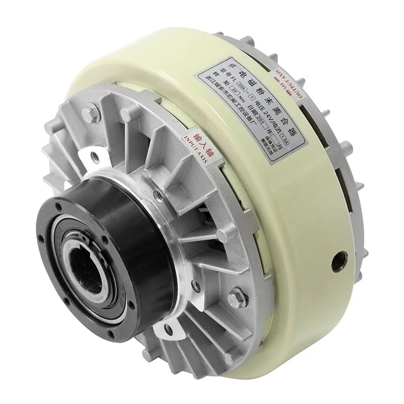 200N.m High Quality Hollow Shaft Clutch 24v Magnetic Powder Clutch for Rewinder