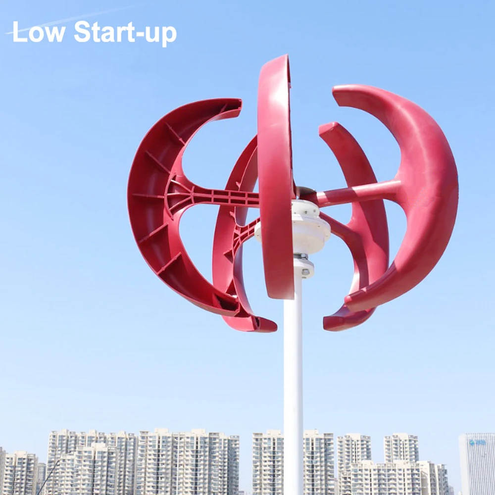 Home 8KW 10KW Wind Turbine Wind Power Generator 3000W 5000W 12V 24V 48V Vertical Windmill Roof Low Noise With MPPT Controller
