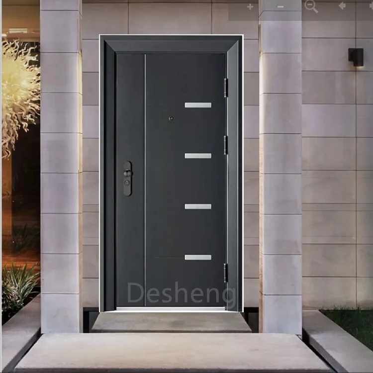 

Front Door Customized Size High Quality Cheap Price Exterior Steel Door Safety Entrance Door Main Gate House