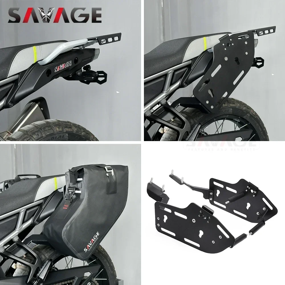 2025 Motorcycle Side Bag Luggage Rack Storage Bag Pannier For CFMOTO 450MT MT450 450 MT IBEX 450 2024 Soft Bag Carrier Saddlebag