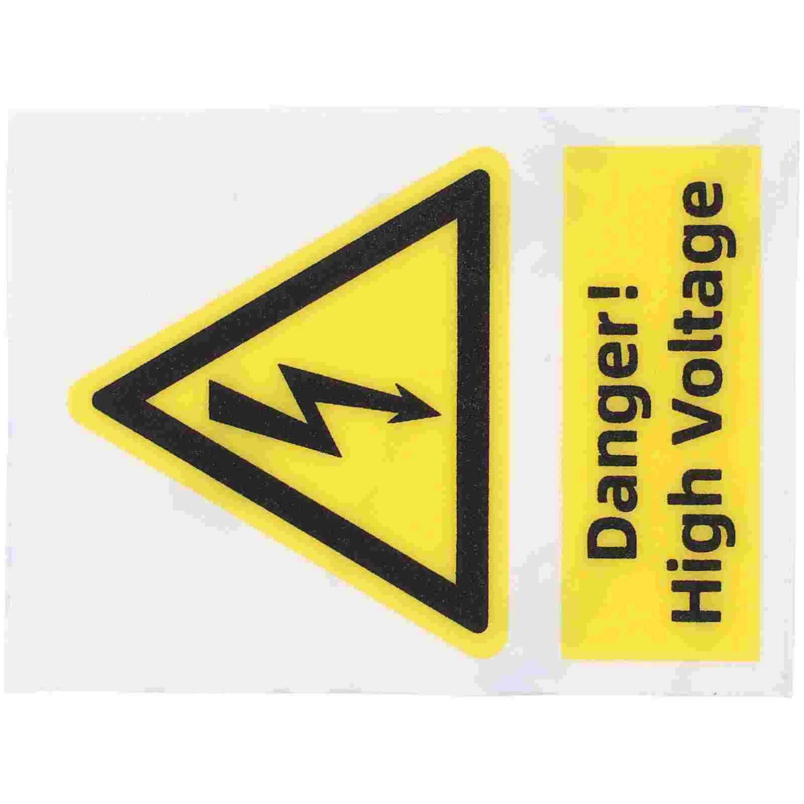 High Voltage Sticker Decal Label Sign Electric Labels Panel Danger Stickers Work