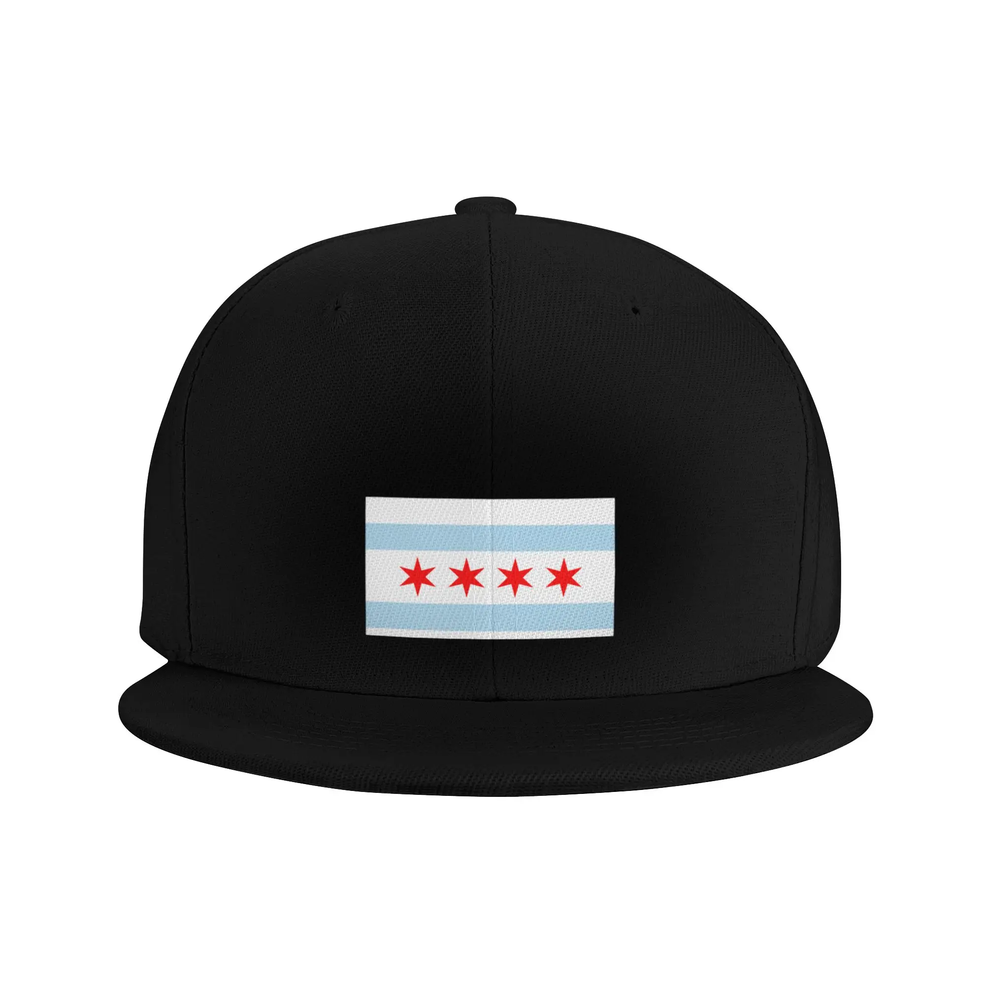 Fashion Chicago Illinois State - Flag Baseball Cap Flat Brim Sun Hat  Fashionistas Women's Visors