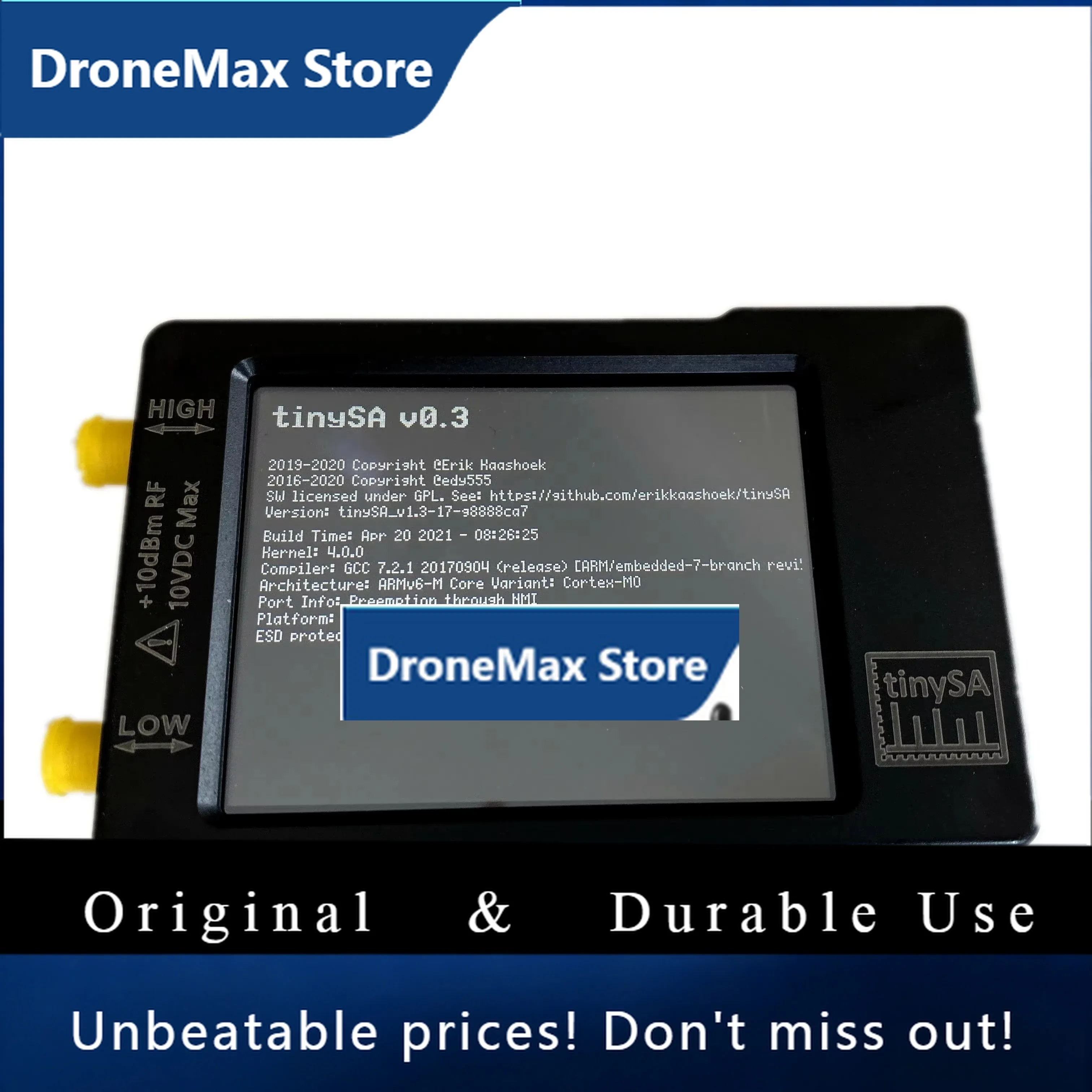 DroMaZeenko New Version Hand Held Tiny Spectrum Analyzer TinySA 2.8