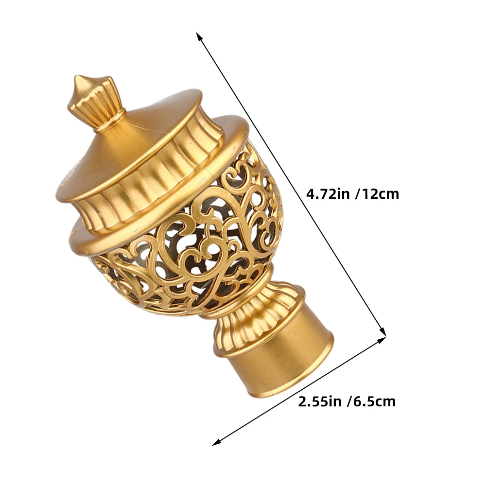 10 قطعة قضيب ستارة النافذة Finials قبعات نهاية الزخرفية التصميم الأوروبي لغرفة النوم غرفة المعيشة ثنى قضيب نصائح أجهزة ديكور المنزل