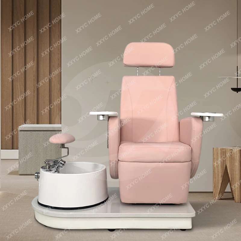 

Massage Pedicure Chair with Foot Spa Electric Multifunctional Back Massage Chair with Glass Pedicure
