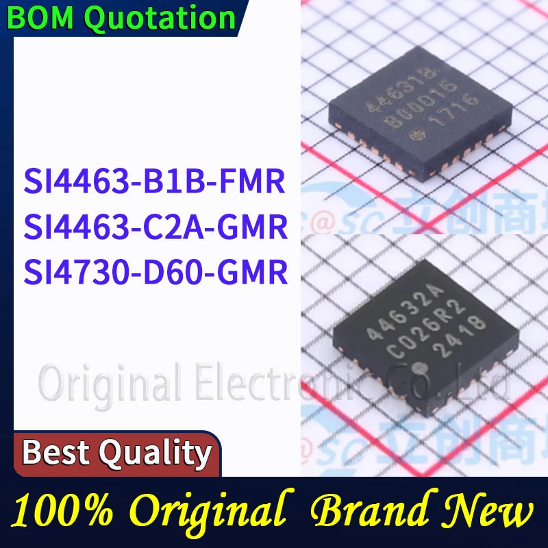 

SI4463-B1B-FMR SI4463-C2A-GMR SI4730-D60-GMR В наличии Оригинальные высококачественные компоненты