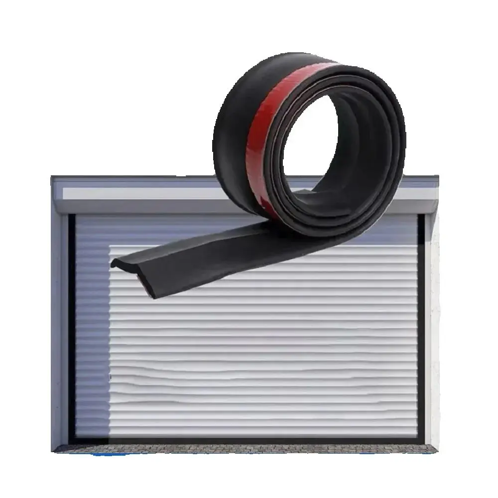 

Garage Rolling Door Gate Wrap Bottom Trim Side Adhesive Sealing Strip WaterProof Rubber Dust Proof Anti Rat Door Stopper