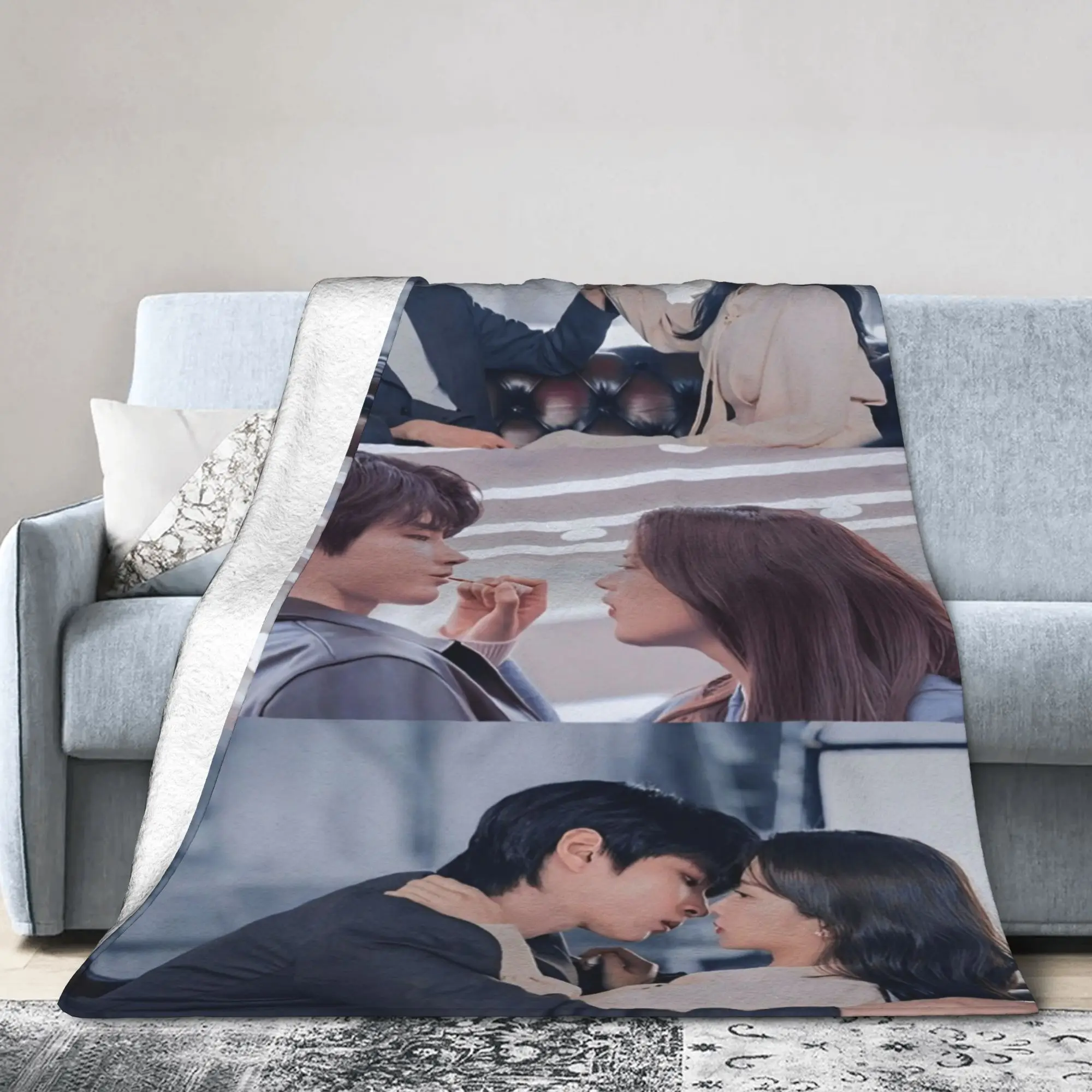 True Beauty Series Hwang in Youp Cha EunWoo Blankets  Plush Throw Blanket Bed Sofa Decoration Ultra-Soft Warm Bedspread