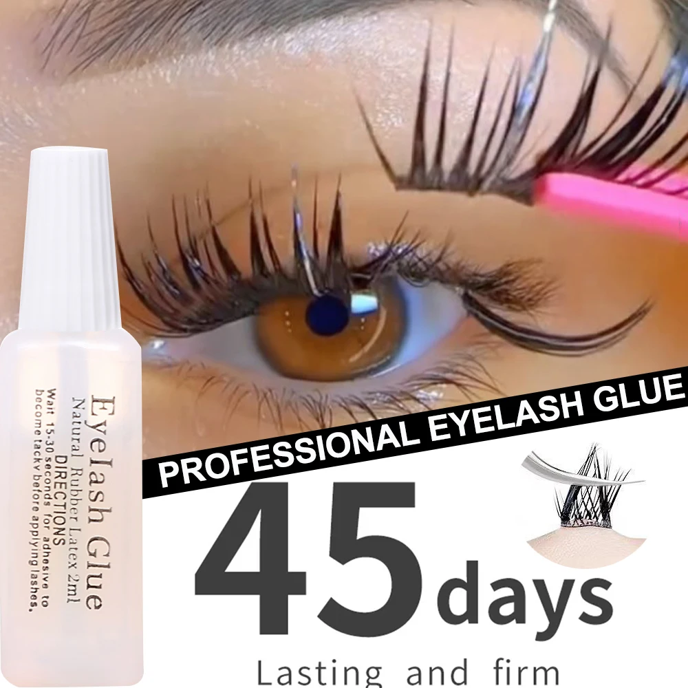 1-20PCS Self Grafting Transparent Eyelash Glue White Waterproof No Irritation False Eye Lash Glue Quick Dry Eyelashes Extension