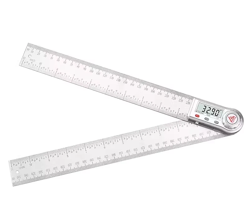 2025 0-500mm Stainless Steel Digital Angle Finder Digital Angle Ruler Electronic Protractor 90-degree angle measuring instrument