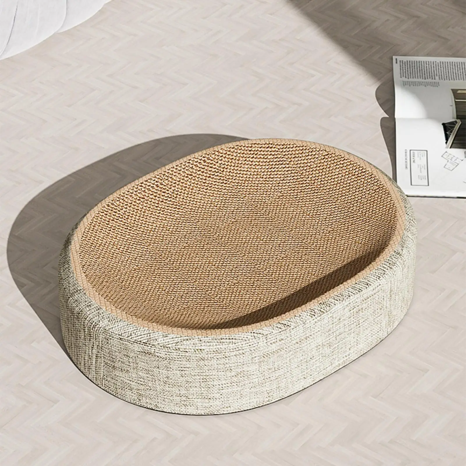 Cat Scratching Board Sisal Woven Cat Scratching Bowl Scratch-resistant Furniture Protectors Pet Supplies For Pets Entertainment