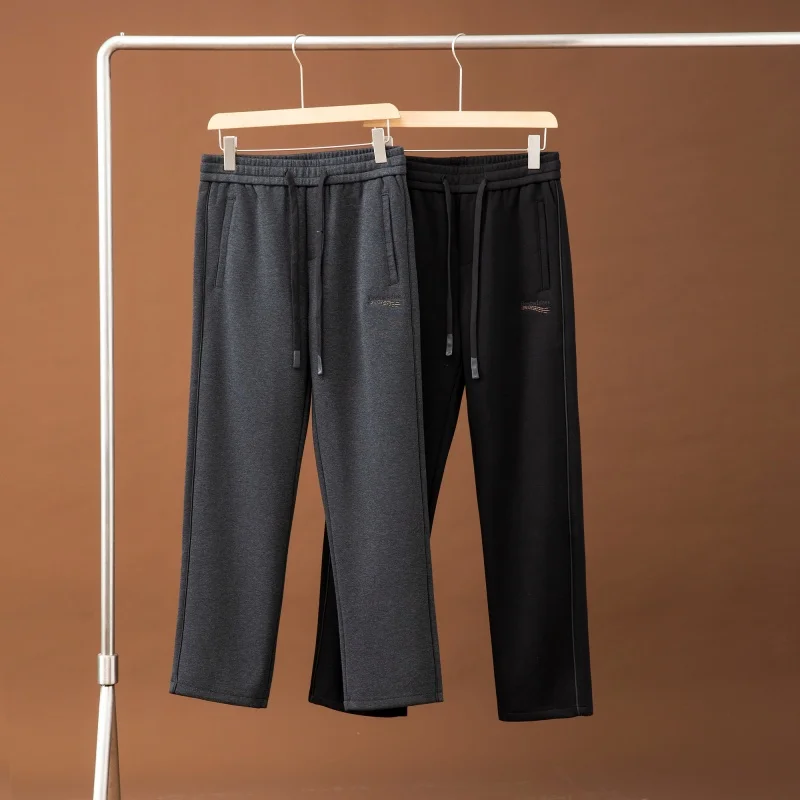 

Recommended! Heavyweight Long Staple Cotton Men's Spor Straight Leg Sweatpants Autumn Winter New Sle Casual Straight Pants