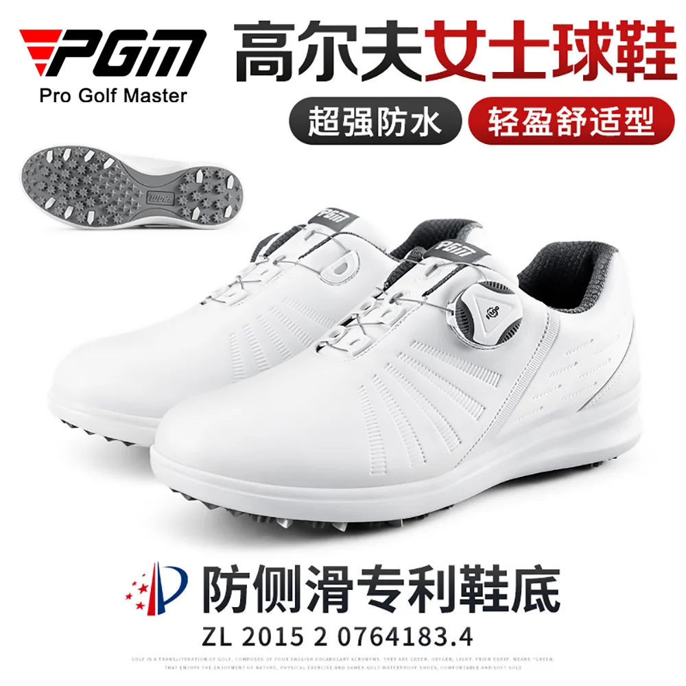 PGM Dames Golfschoenen Sneakers Dames Ademend Antislip Trainers Schoenen Lichtgewicht Knop Gesp Schoenveter Sneakers XZ179