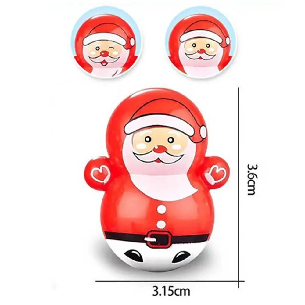 Gags Educational Toys Relieve Stress Desktop Decompression Christmas Ornaments Mini Tumbler Snowman Tumbler Penguin Tumbler