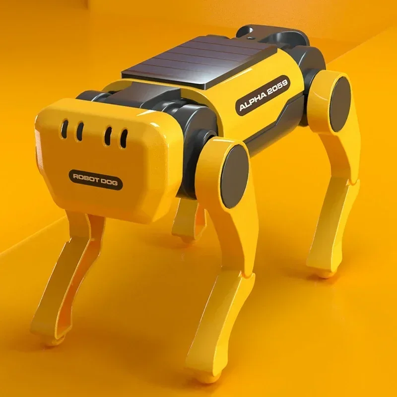 Nuovo Emo Robot Solare Elettrico Meccanico Cane Mucca Bambini Assemblaggio Educativo Tech Puzzle Giocattolo Bionic Smart Robot Cane Giocattoli Regali