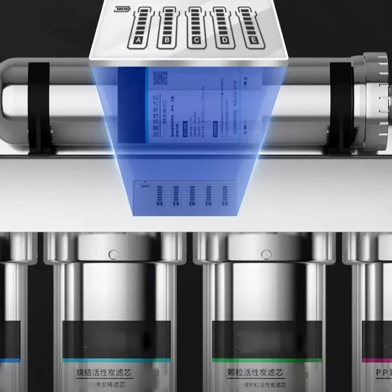 Commercial Grade 5-Stage Water Filtration System Stainless Steel Ultrafiltration Purifier for Home Drinking Water