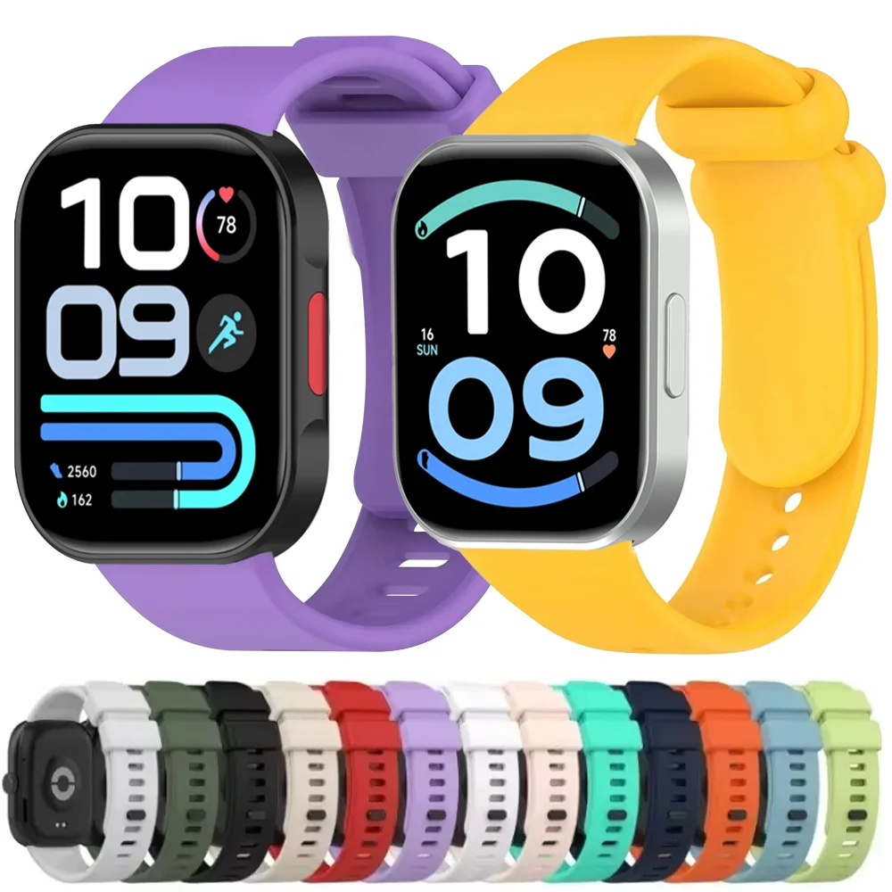 Sports Soft Original Silicone Strap for Redmi Watch 6 Active 6 Lite 6 5 4 Wristband for Xiaomi Mi Band 10 Pro 9 Pro 8 Pro Correa
