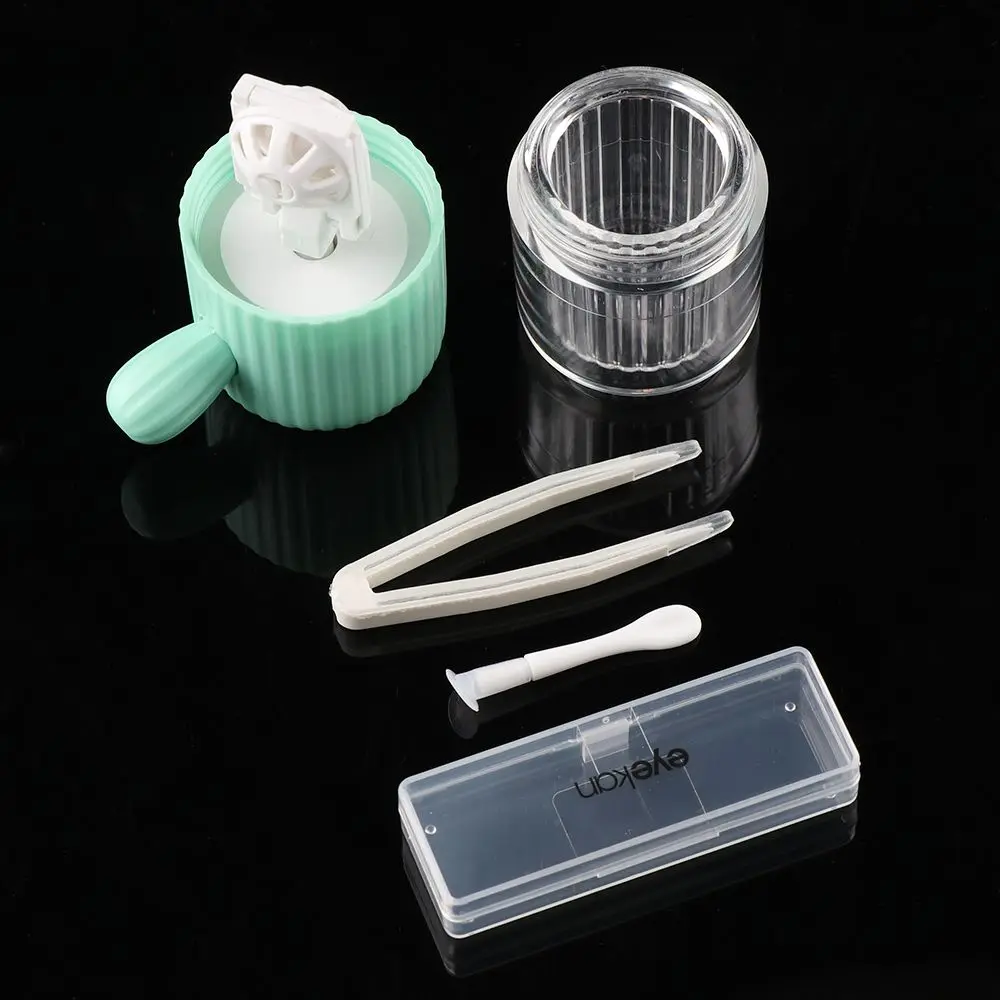 Contact Lens Washer Cartoon Cactus Contact Lenses Cleaning tools Colored Contact Lens Cleaner Stretch Manual Cleaner image 6