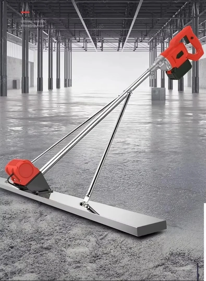 Electric Level Floor Vibration Ruler Mortar Vibrator Screed Concrete Leveling Machine Concrete Vibration Ruler Screed Machine