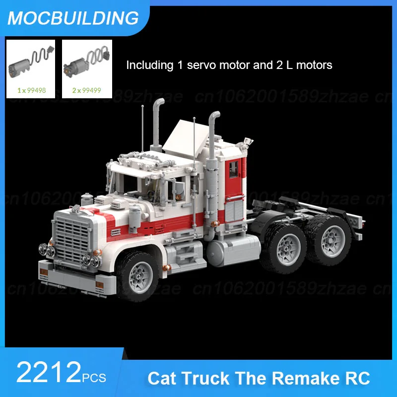 

Cat Truck The Remake RC MOC Building Blocks DIY Assemble Bricks Transportation Educational Collection Toys Xmas Gifts 2212PCS