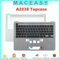Original MacBookPro M1 M2 13inch loptop plamrest topcase use for A2338 us uk Topcase with keyboard+backlight Gray Silver
