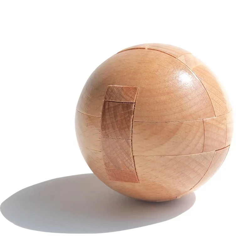 Casse-tête en bois à emboîtement pour adultes et enfants, jouet de jeu de puzzles, boule IQ, Kong Ming Lock, Lu Ban, Burr, 3D