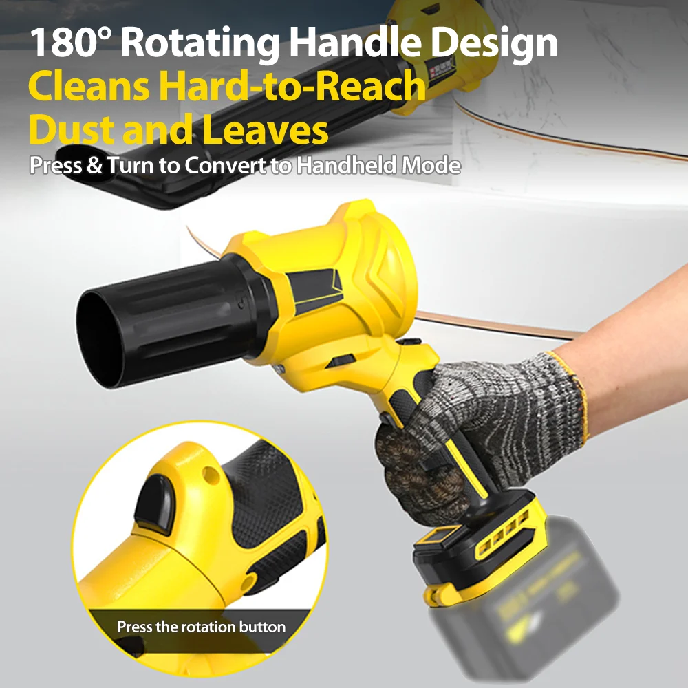 

1500W Leaf Removal Storm Machine 6-Speed Adjustable Blower Power Tools for Makita 18V-21V Battery 128000RPM Cordless Leaf Blower