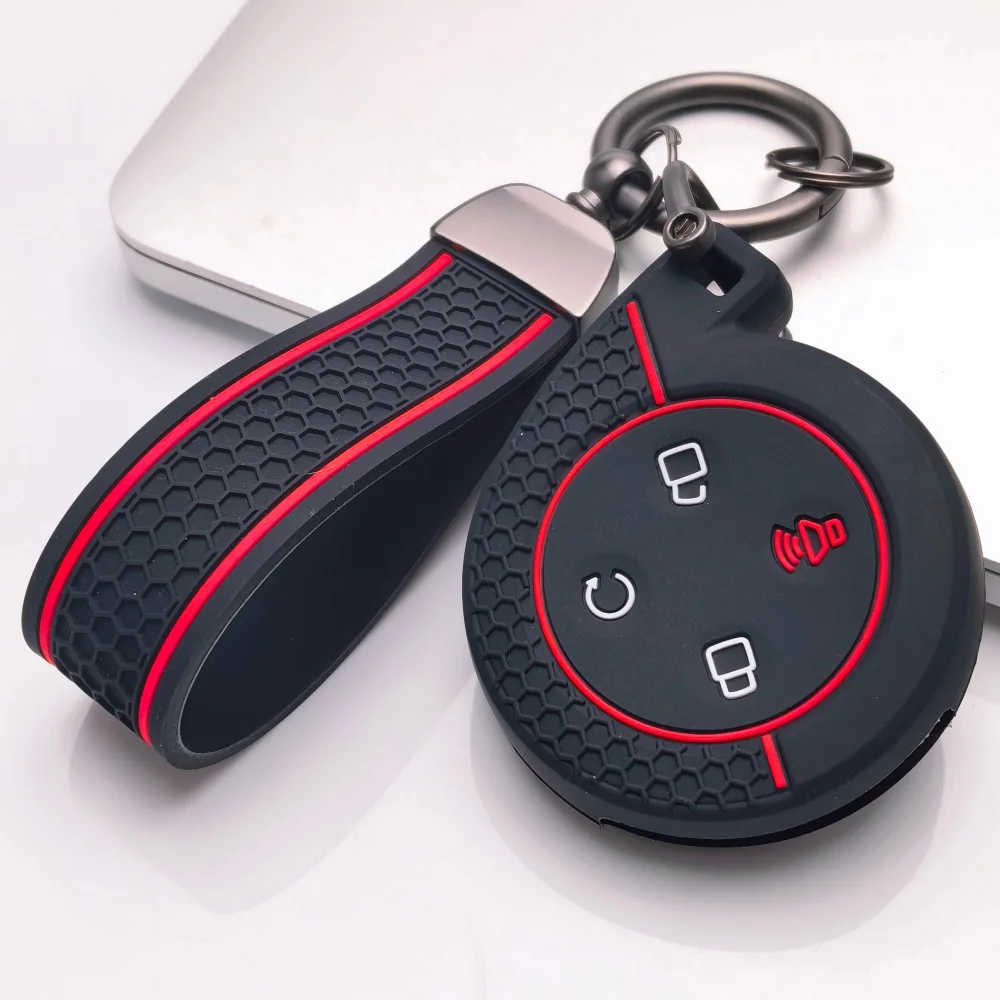 Silicone Car Key Case Soft Remote Cover Shell for Great Wall Mountains Seas POER Truck GWM P Series Pickup GWM Cannon Alpha‌‌