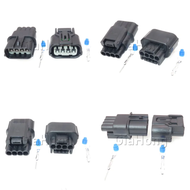 1 Set 4 Ways AC Assembly Car Wire Harness Socket Automotive Waterproof Connector Auto Parts