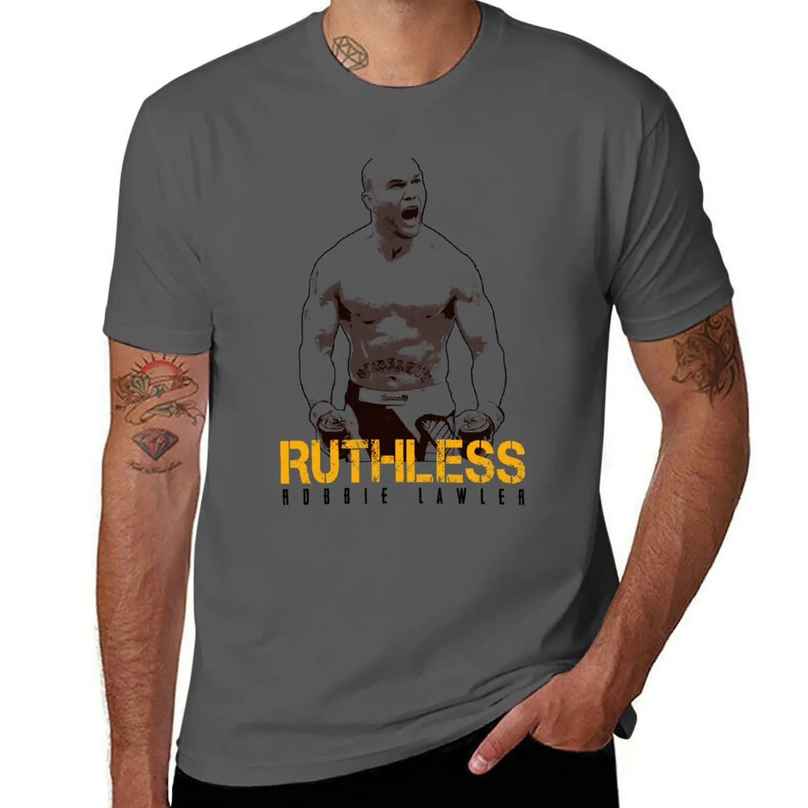 Robbie Lawler Ruthless T-Shirt t shirts for man cotton soft cotton t shirts man 100% t shirt man luxury T-Shirt