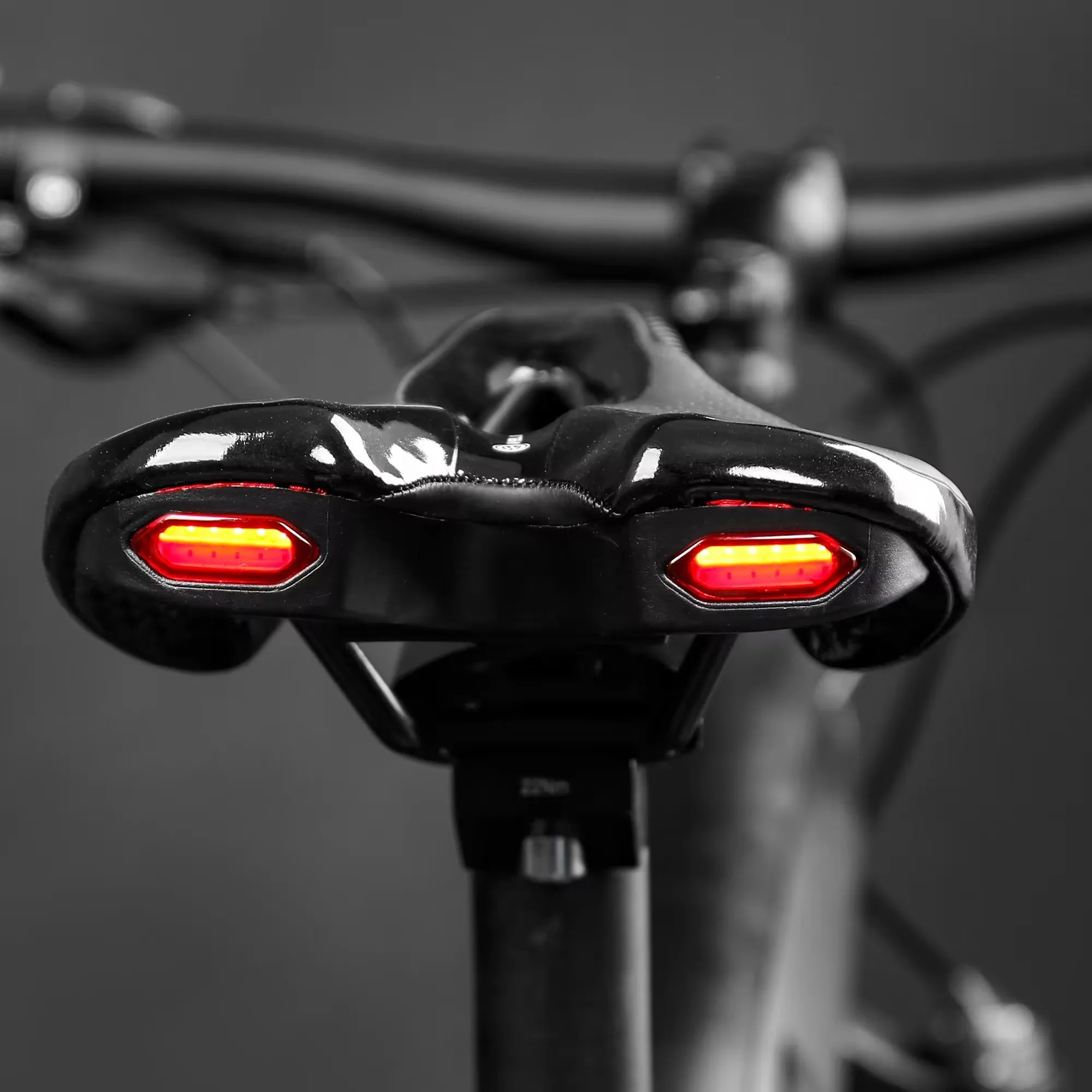 Bicycle Road MTB Bike SaddleSeat With Warning Taillight USB Charging Mountain Cycling Racing PU Breathable Soft Seat Cushion