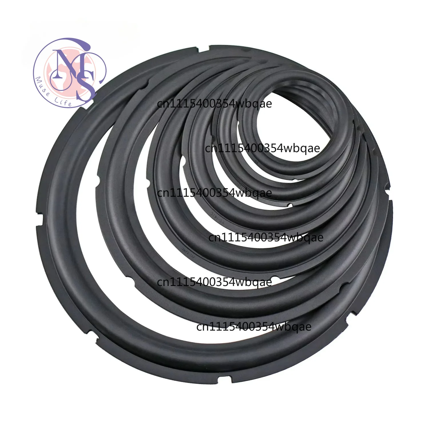 ZOCI-Speaker Rubber Edge 4 Inch 5Inch 6.5 Inch 8 Inch Notch Surround Fold Ring Repair Audio Speaker Rubber Suspension Part DIY