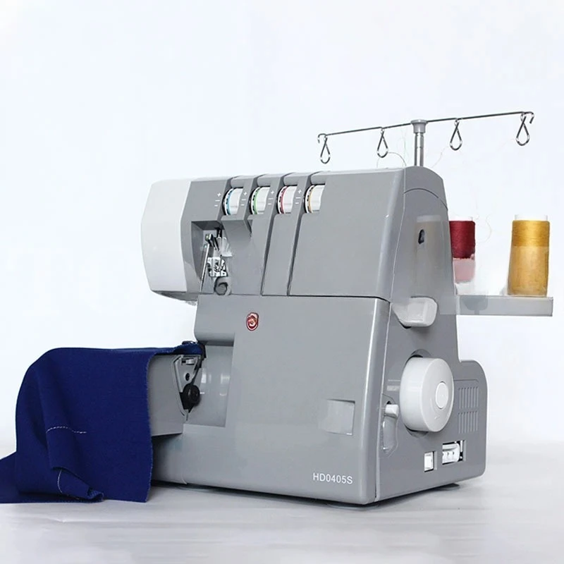 ماكينة أوفرلوك منزلية متعددة الوظائف HD0405S 2/3/4 ماكينة خياطة الأوفرلوك السميكة