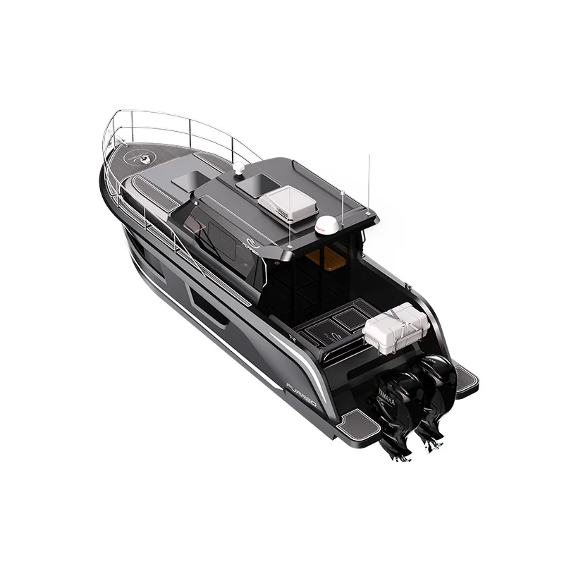 Factory Direct Sale Lightweight Easy to Maintain High Quality Yacht FQ900 Cheap China Full Welded Aluminum V Bottom Boat