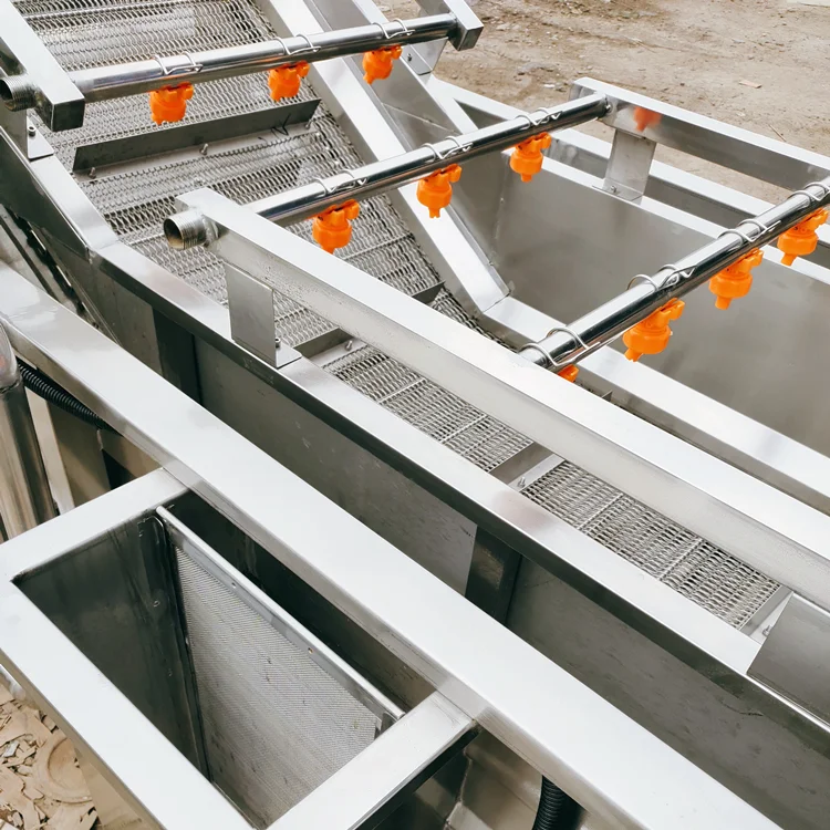 Vegetable Washing And Sorting Line For Carrots, Potatoes, Cucumbers, And Cabbage With Automatic Cleaning Control System