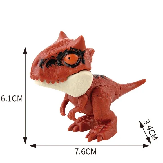 Jurassic Finger Dinosaurier Tyrannosaurus Modell Spielzeug für Kinder Finger Beißen Dinosaurier Bewegliche Gelenke Dinosaurier Spielzeug für Jungen Geschenk