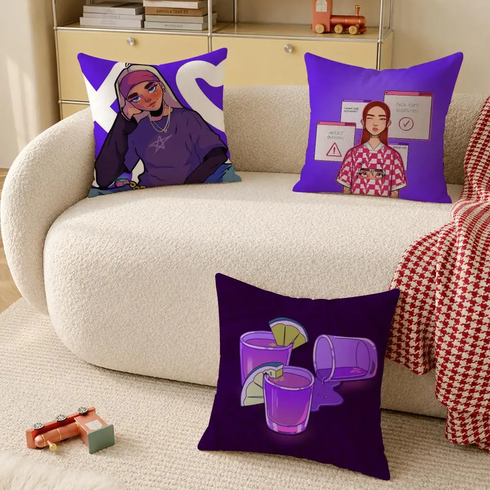 Singer Y-Young Mikos Cushion Cover Pillow Cover Decorative Throw Couch Home Decor for Living Room Sofa