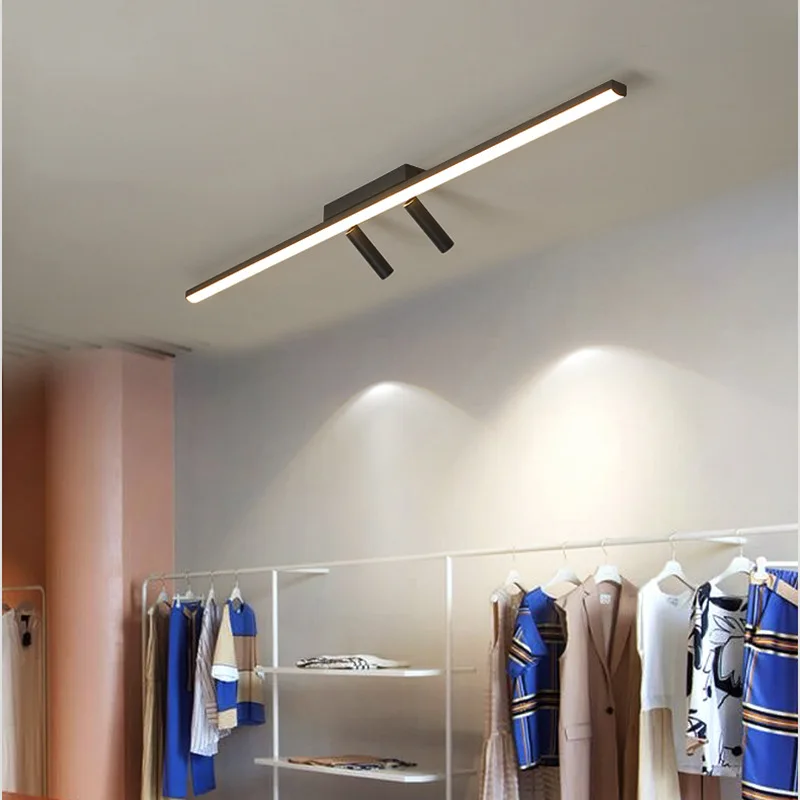 Cloakroom light with spotlights can be rotated, modern simple long entrance light creative personality corridor aisle light