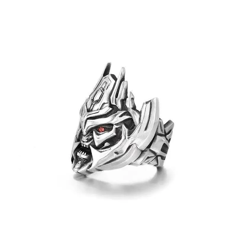 Transforming Robot Rings for Men Women Popular Jewelry Fashion Gifts Resizable