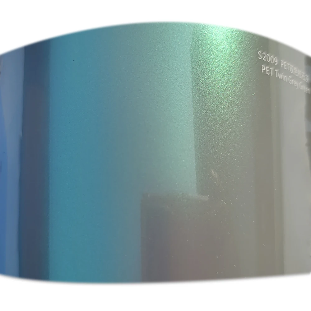 

Wrapmaster 5M/10M/18M High Grade Chameleon Color Changing Film PET Twin Grey Green Full Car Body Wrap
