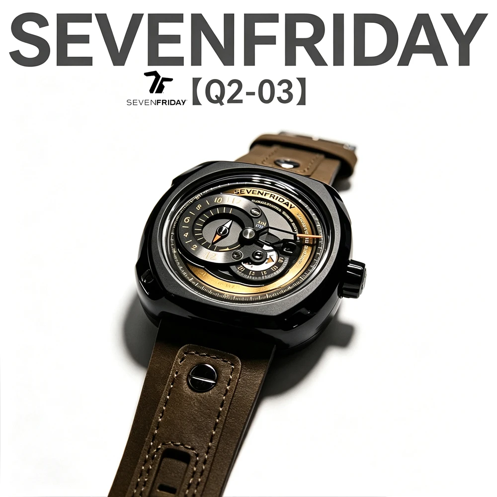 New product SEVENFRIDAY fashion men's watch Q2/03 Q series automatic mechanical movement waterproof high-quality high-end men's
